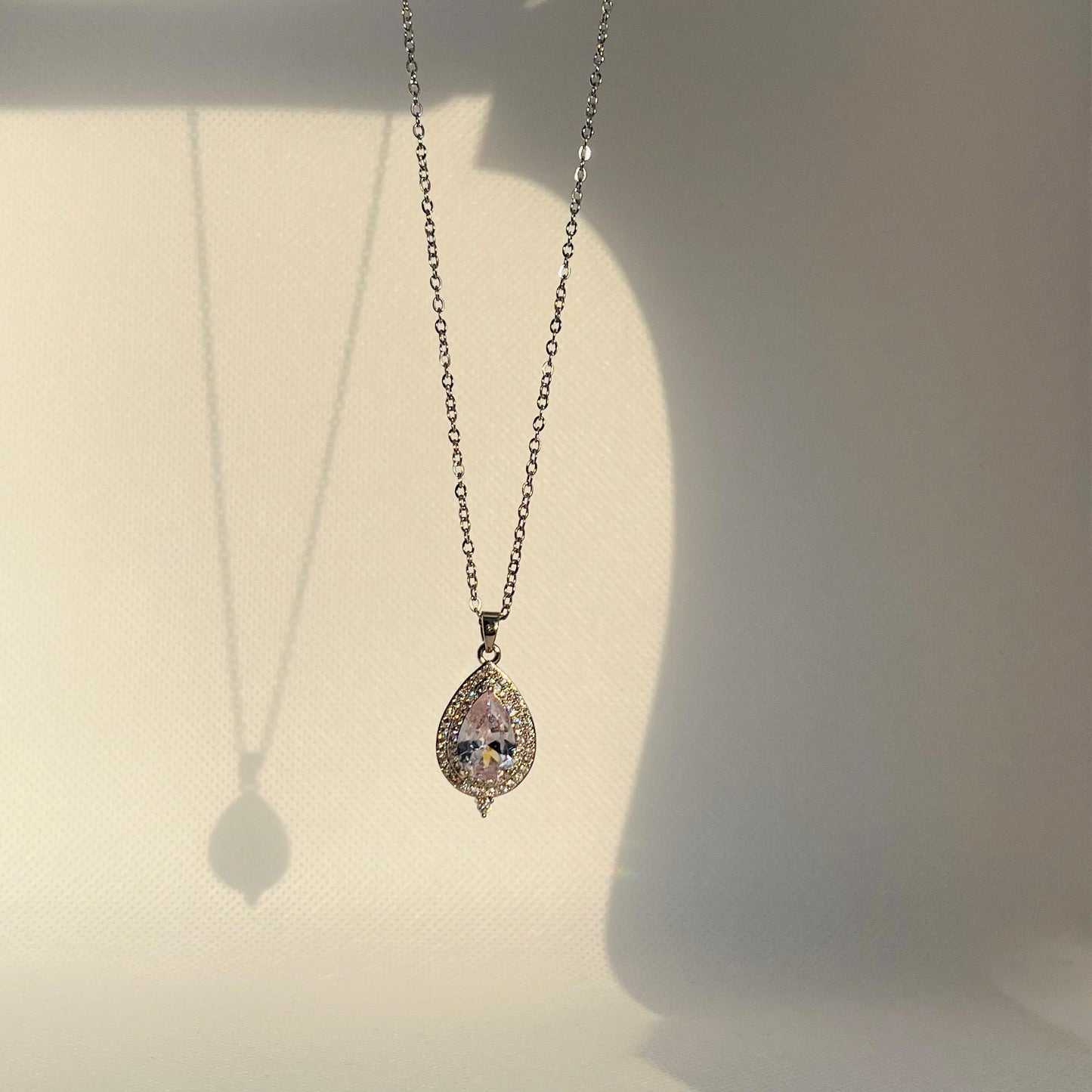 Luminous Teardrop Necklace