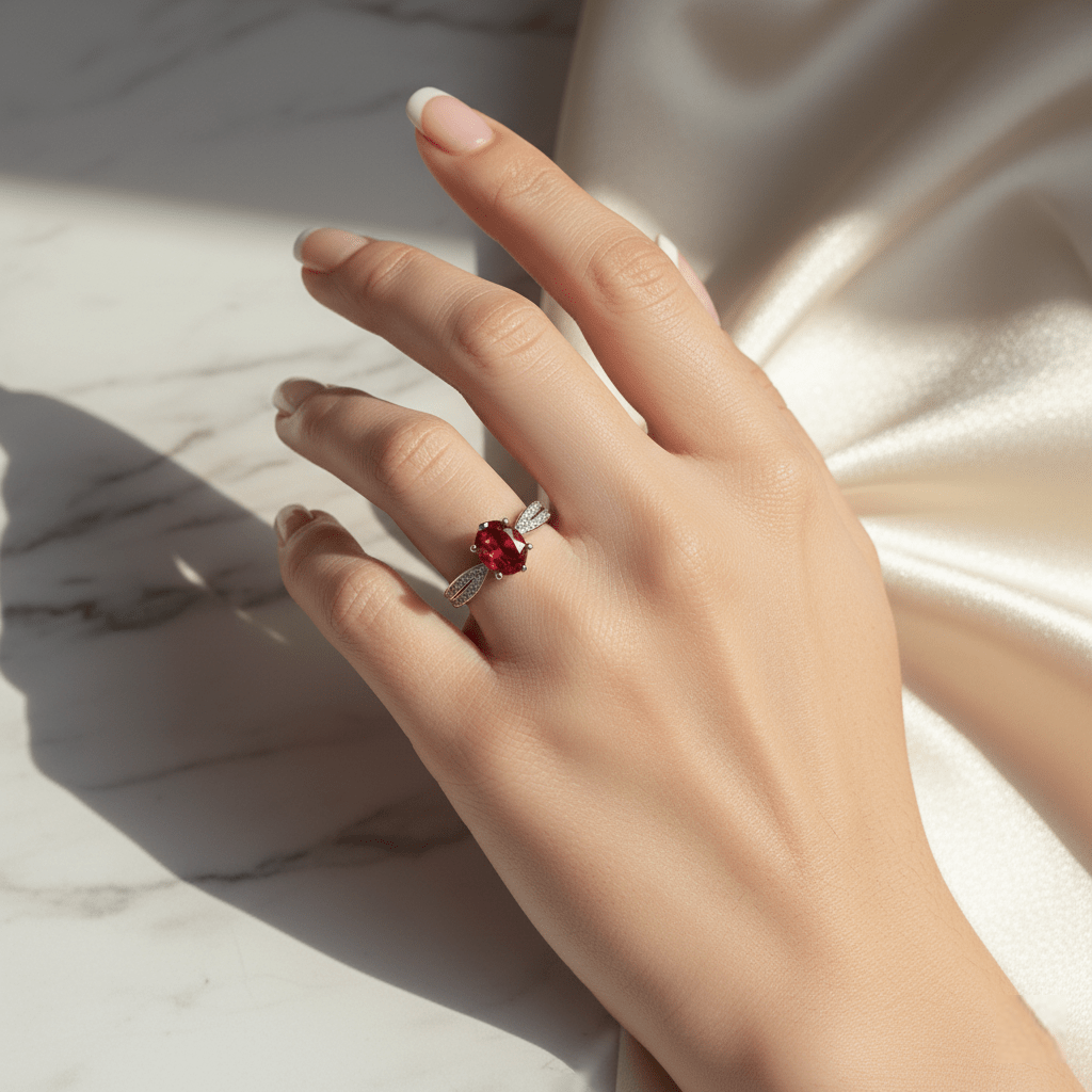 Red Muse Ring | Jewellery by Sparkles by Raaj